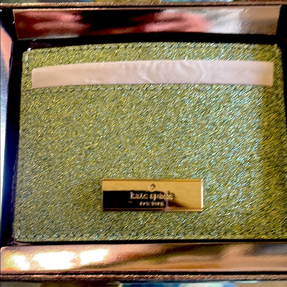 Kate Spade Green Glitter Wallet
